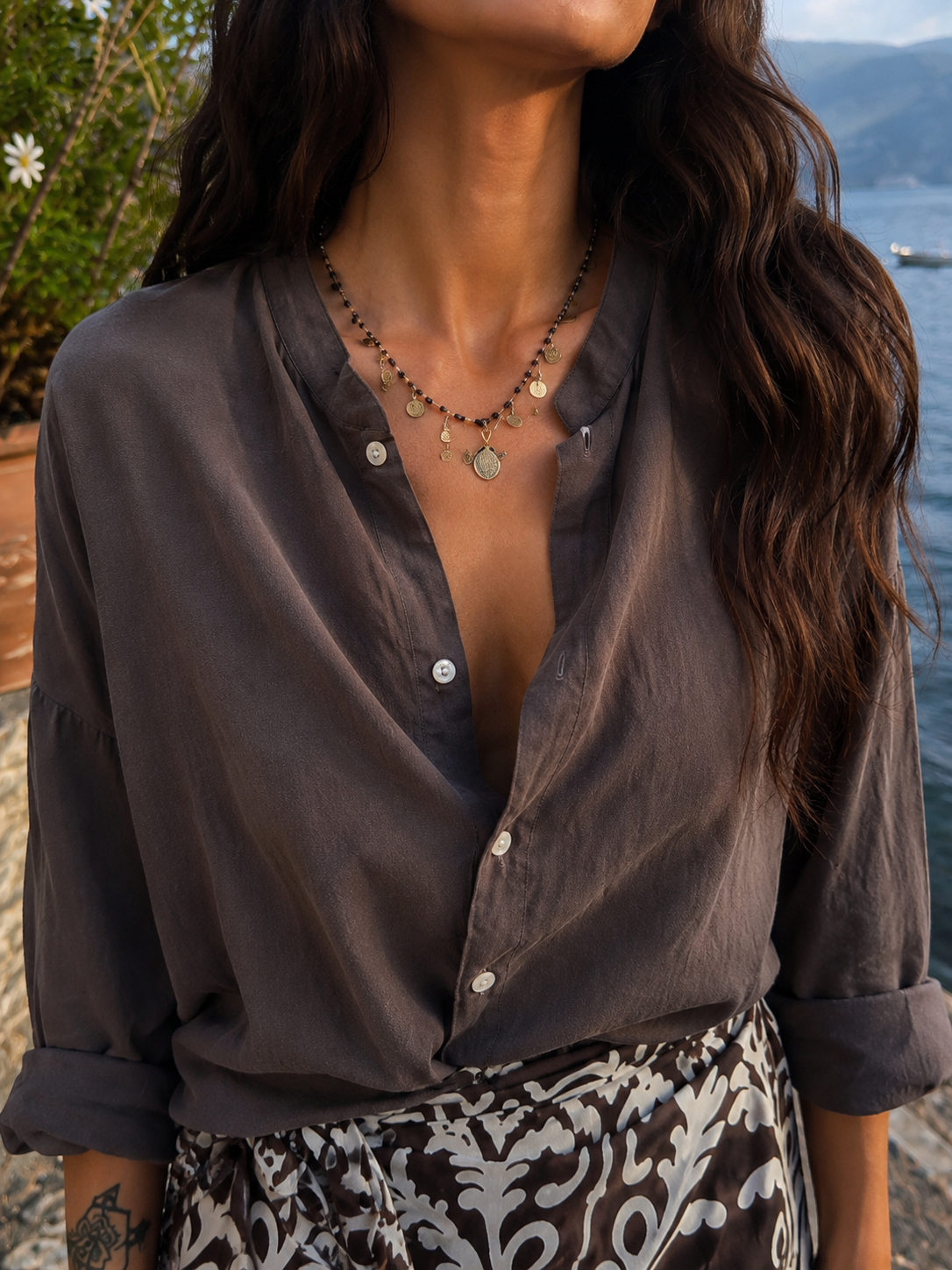 CAMICIA COLLO ALLA COREANA