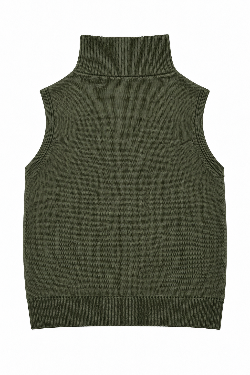 MAGLIONE SMANICATO CON ZIP