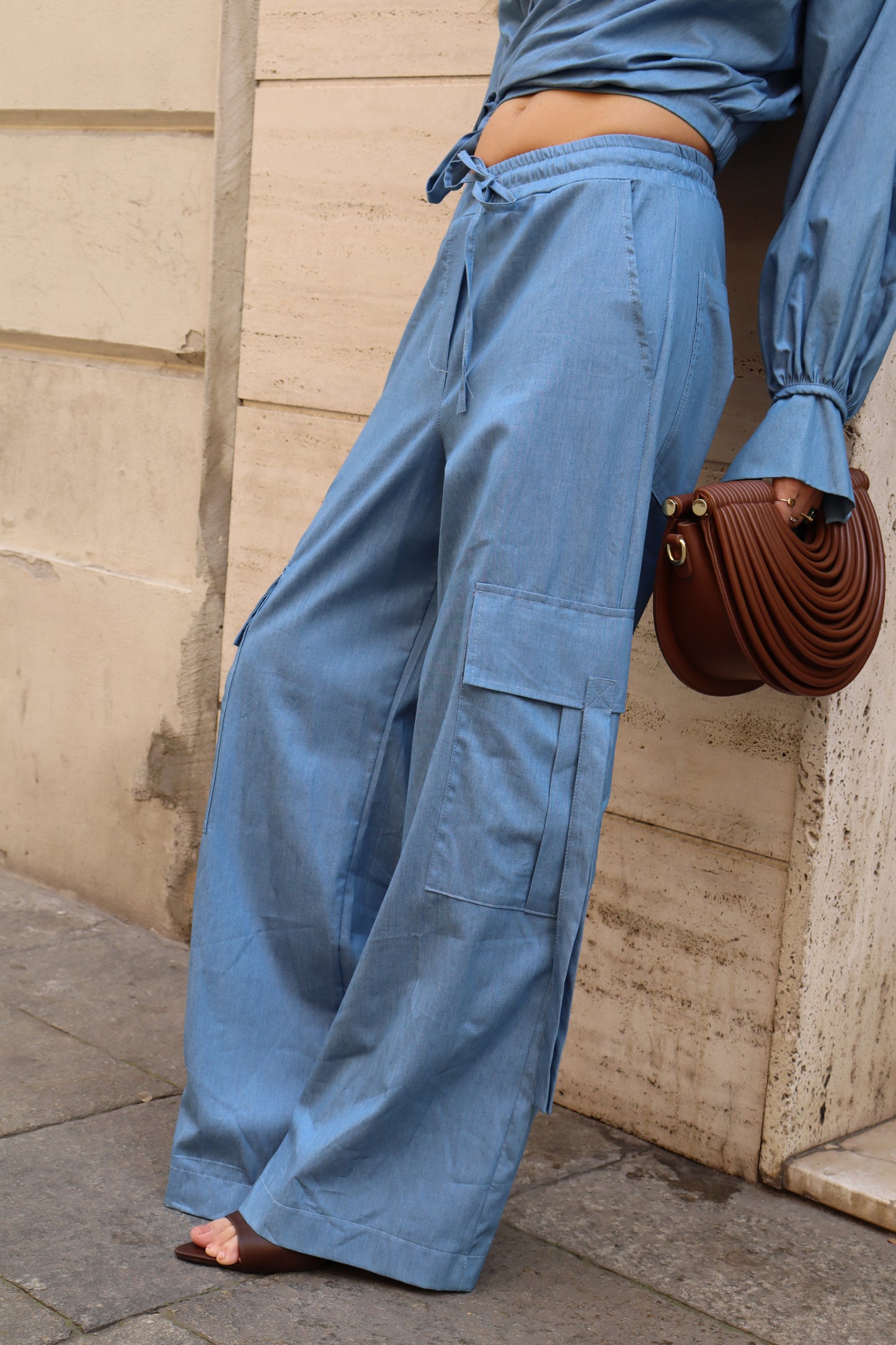 PANTALONE CARGO CON ELASTICO