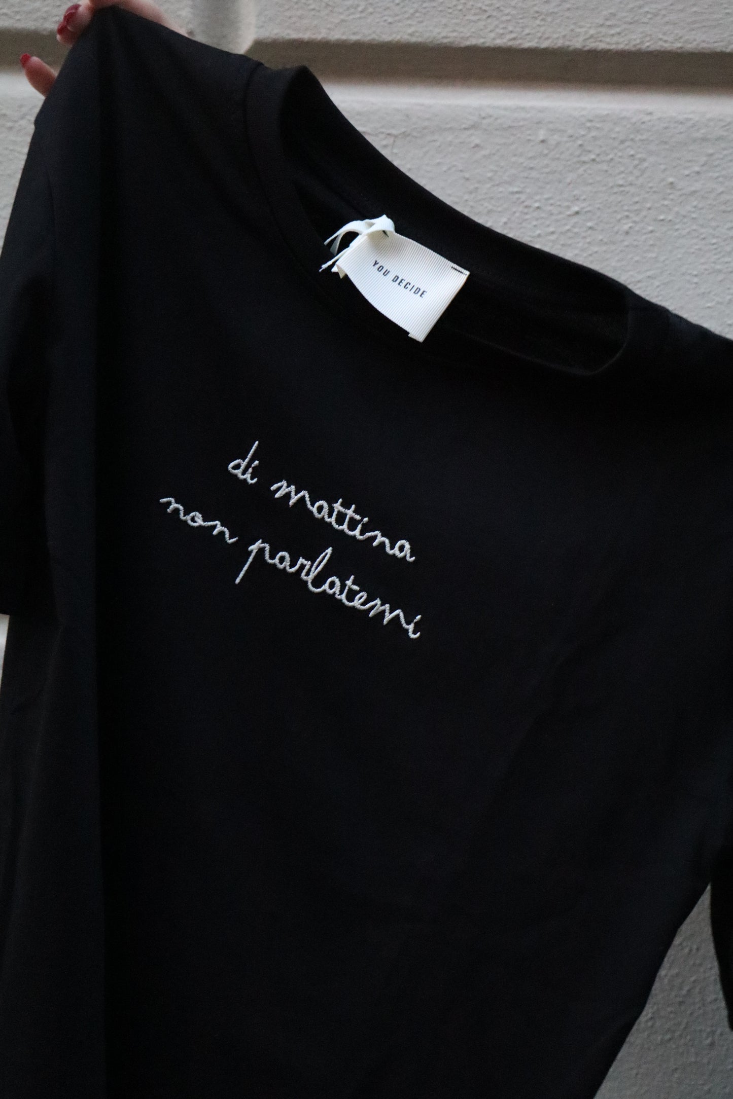 T-SHIRT “DI MATTINA NON PARLATEMI”
