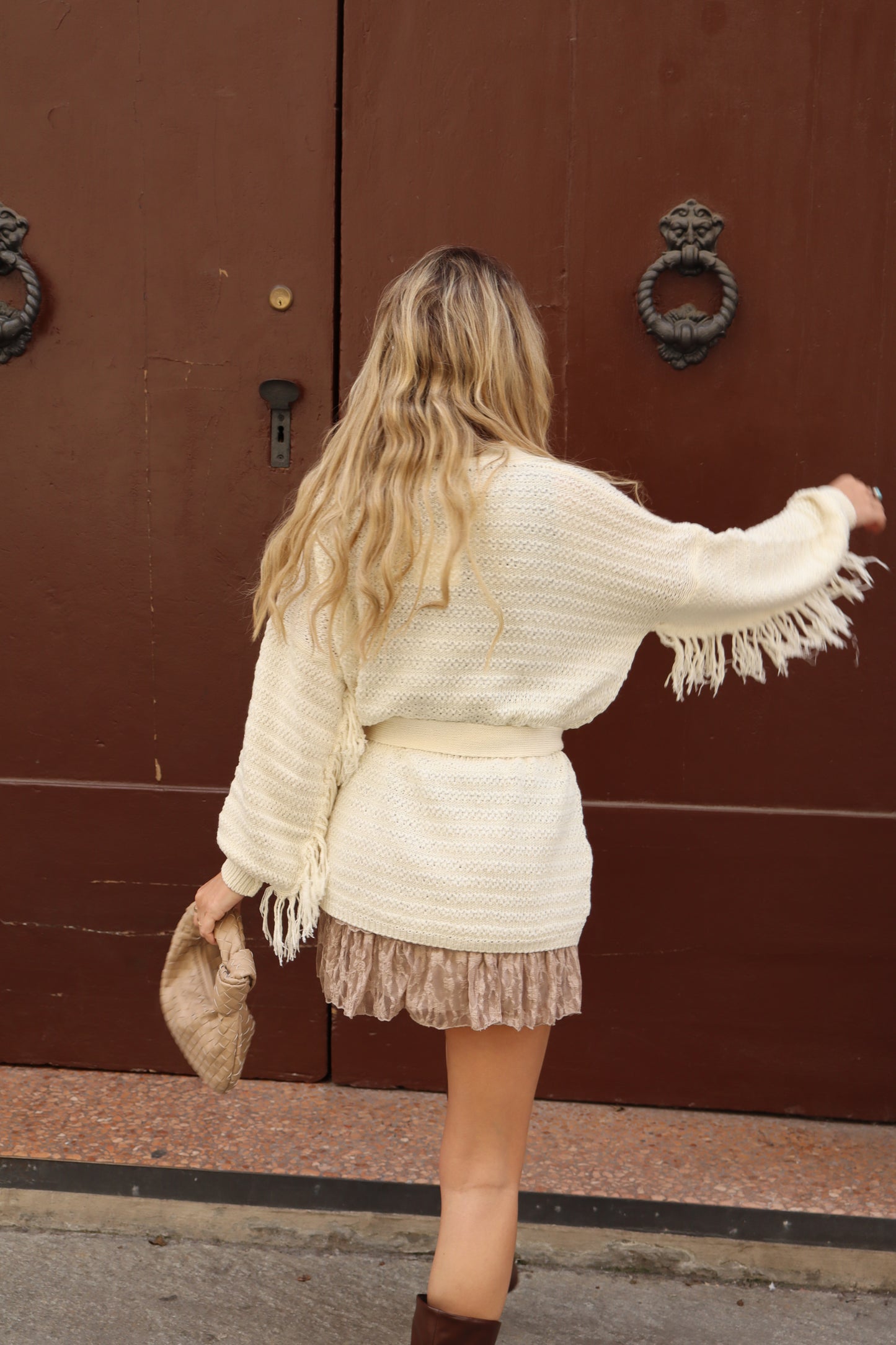 CARDIGAN CON FRANGE