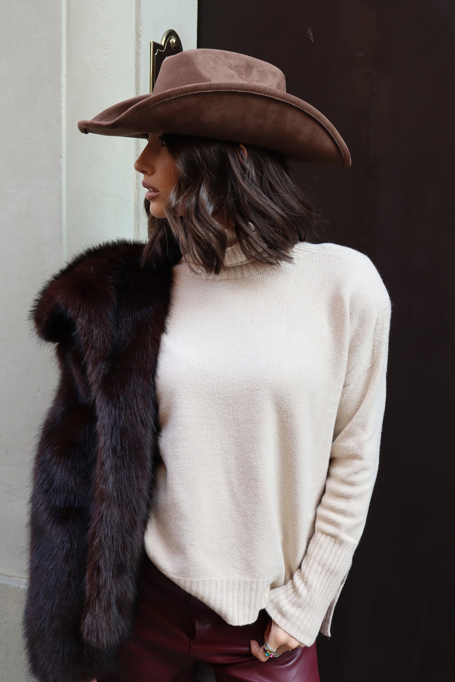 DOLCEVITA CON SPALLE IMBOTTITE