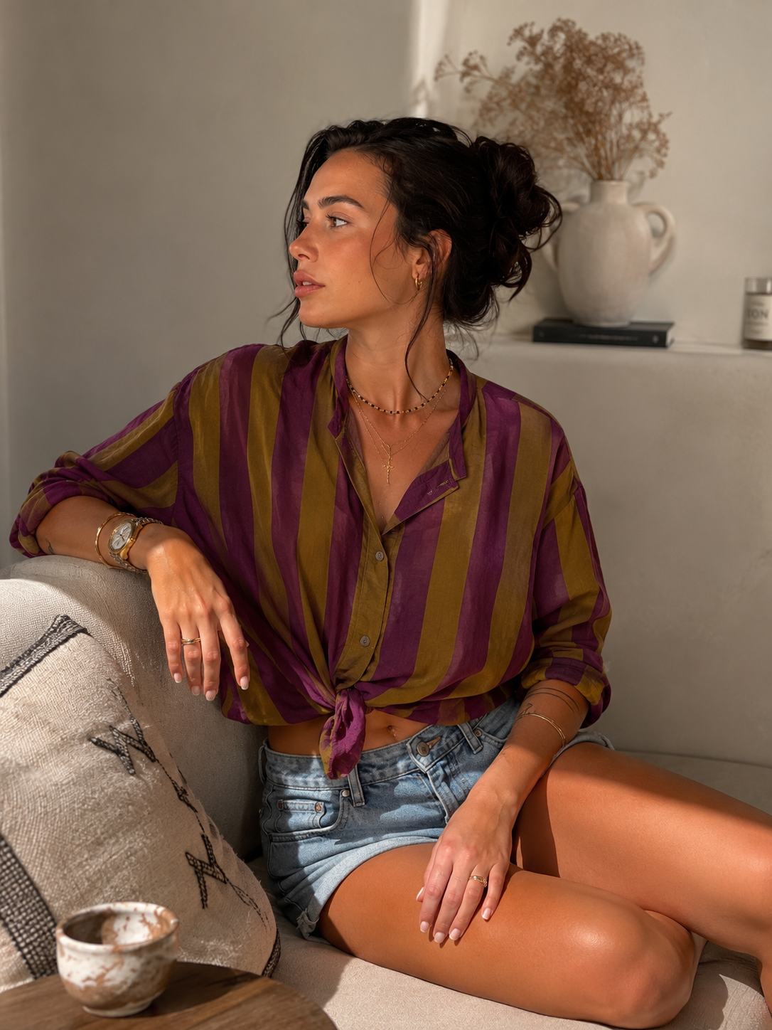 CAMICIA COLLO ALLA COREANA