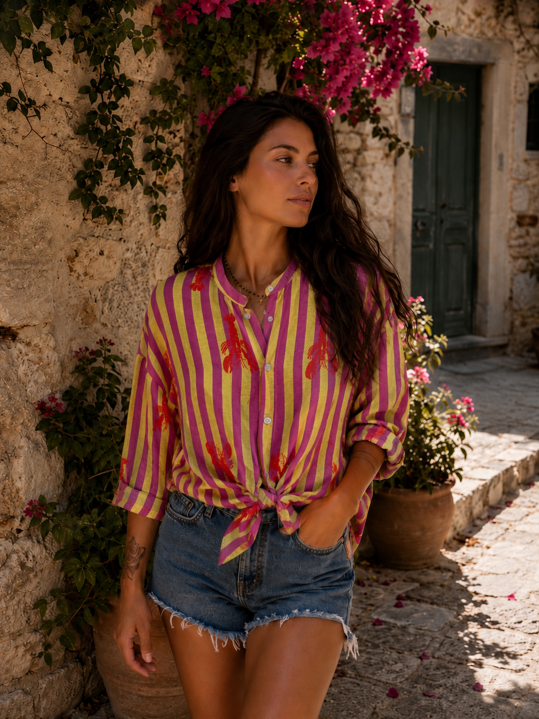CAMICIA COLLO ALLA COREANA
