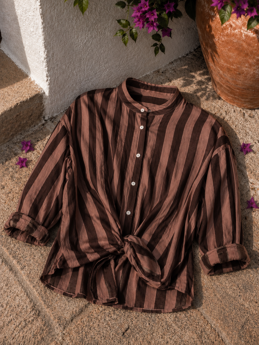 CAMICIA COLLO ALLA COREANA