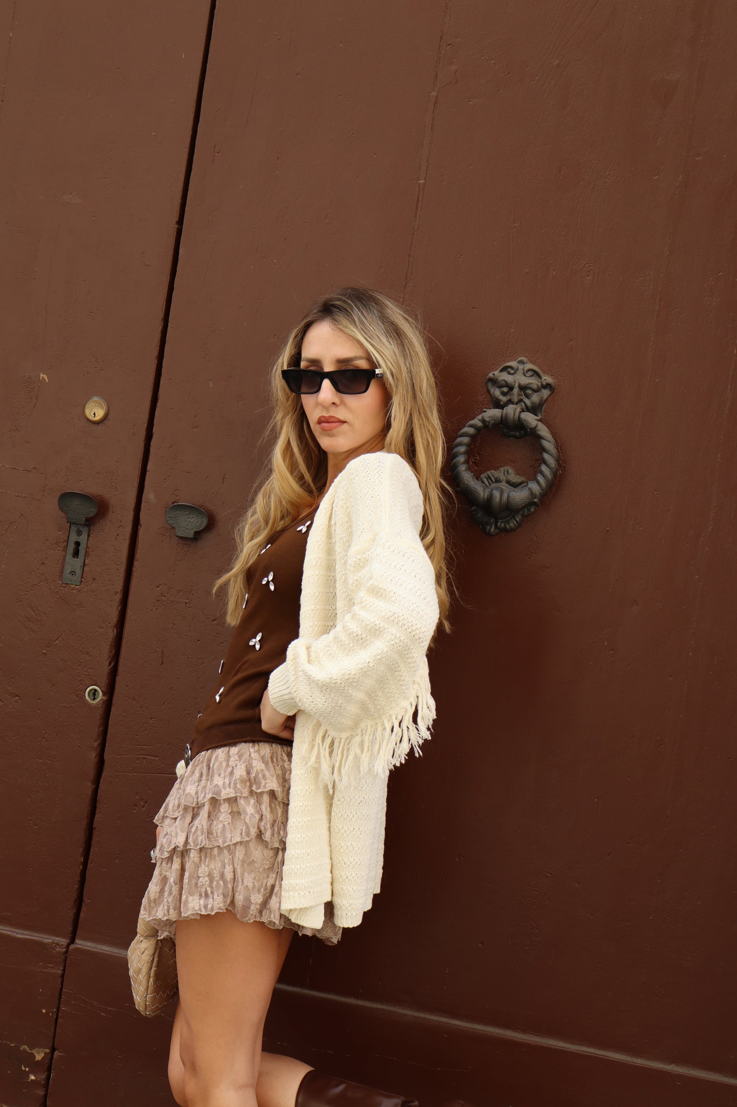 CARDIGAN CON FRANGE