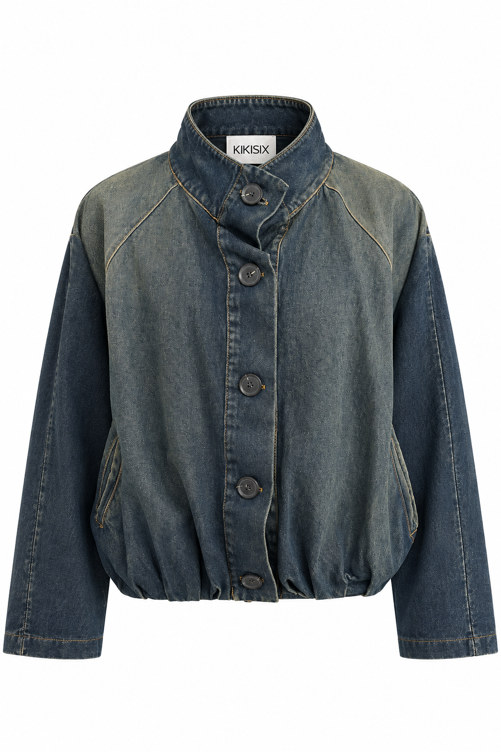 BOMBER DENIM CON BOTTONI