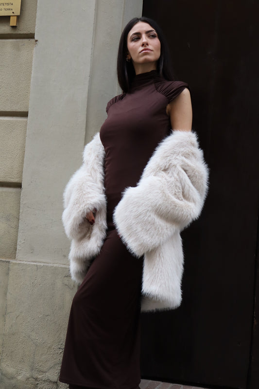 TUBINO LUNGO SPALLINE IMBOTTITE