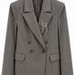 BLAZER GESSATO CON SPILLA