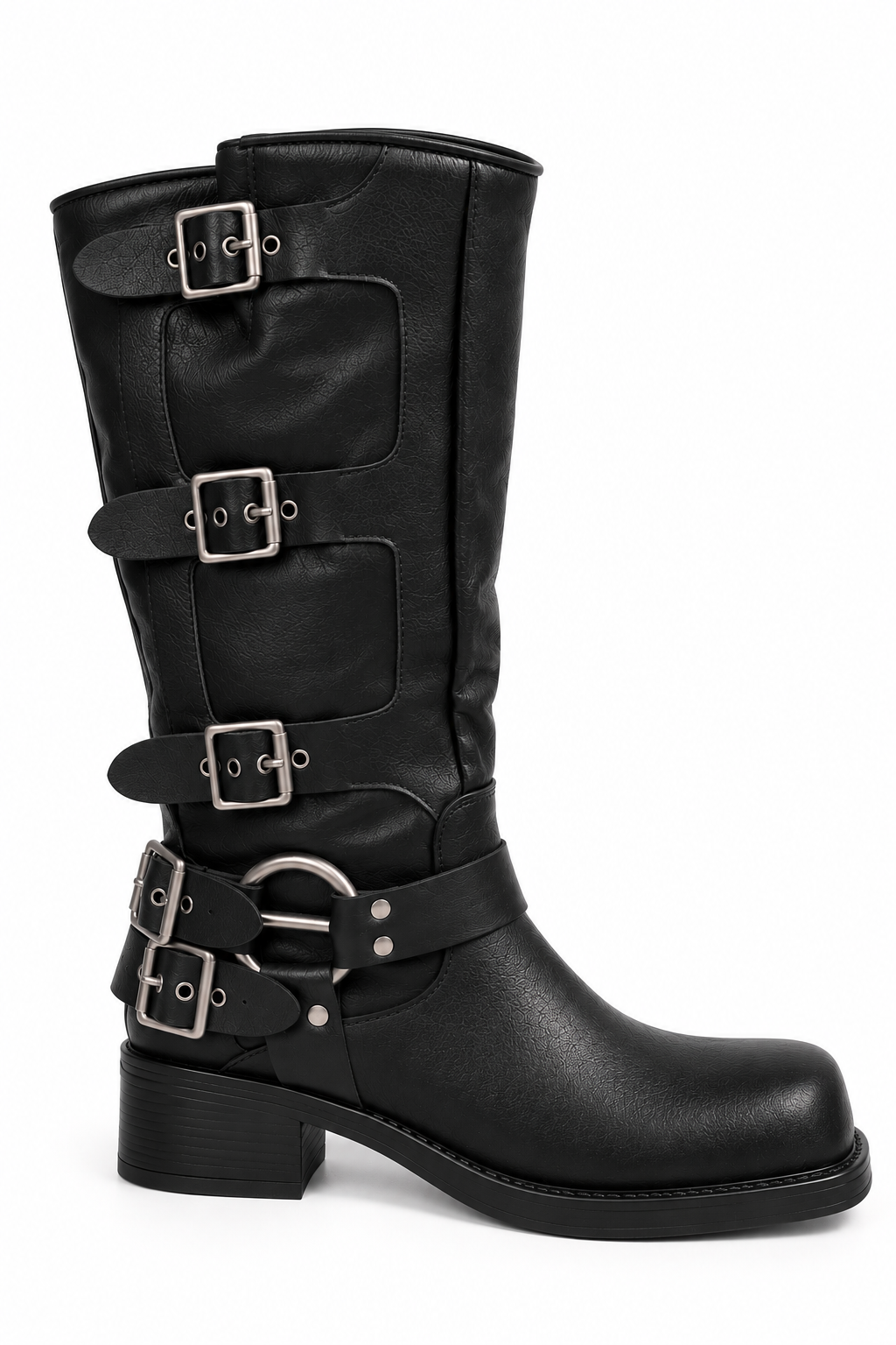 BIKER ECO NERO FIBBIE