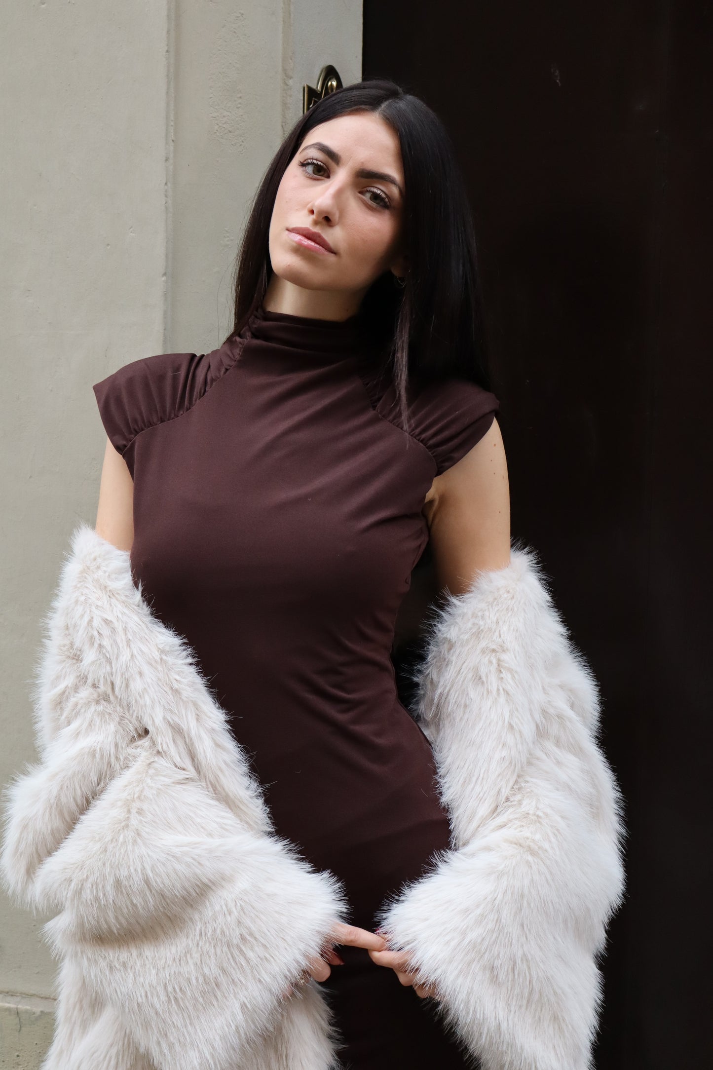 TUBINO LUNGO SPALLINE IMBOTTITE