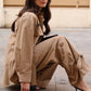CAMICIA SAFARI CON SPILLE