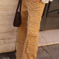 DENIM CARGO CAMEL