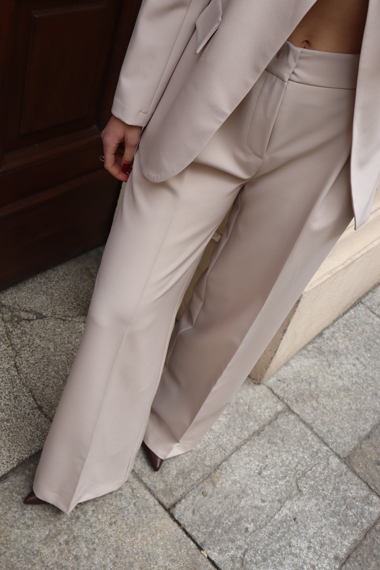 PANTALONE PALAZZO NUDE