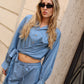 CAMICIA EFFETTO DENIM