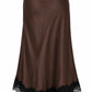 GONNA MIDI CON PIZZO NERO