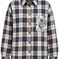CAMICIA CHECK CON TASCA PAILLETTES