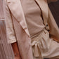 GIACCA IN MISTO LINO CON MANICA A 3/4 BEIGE
