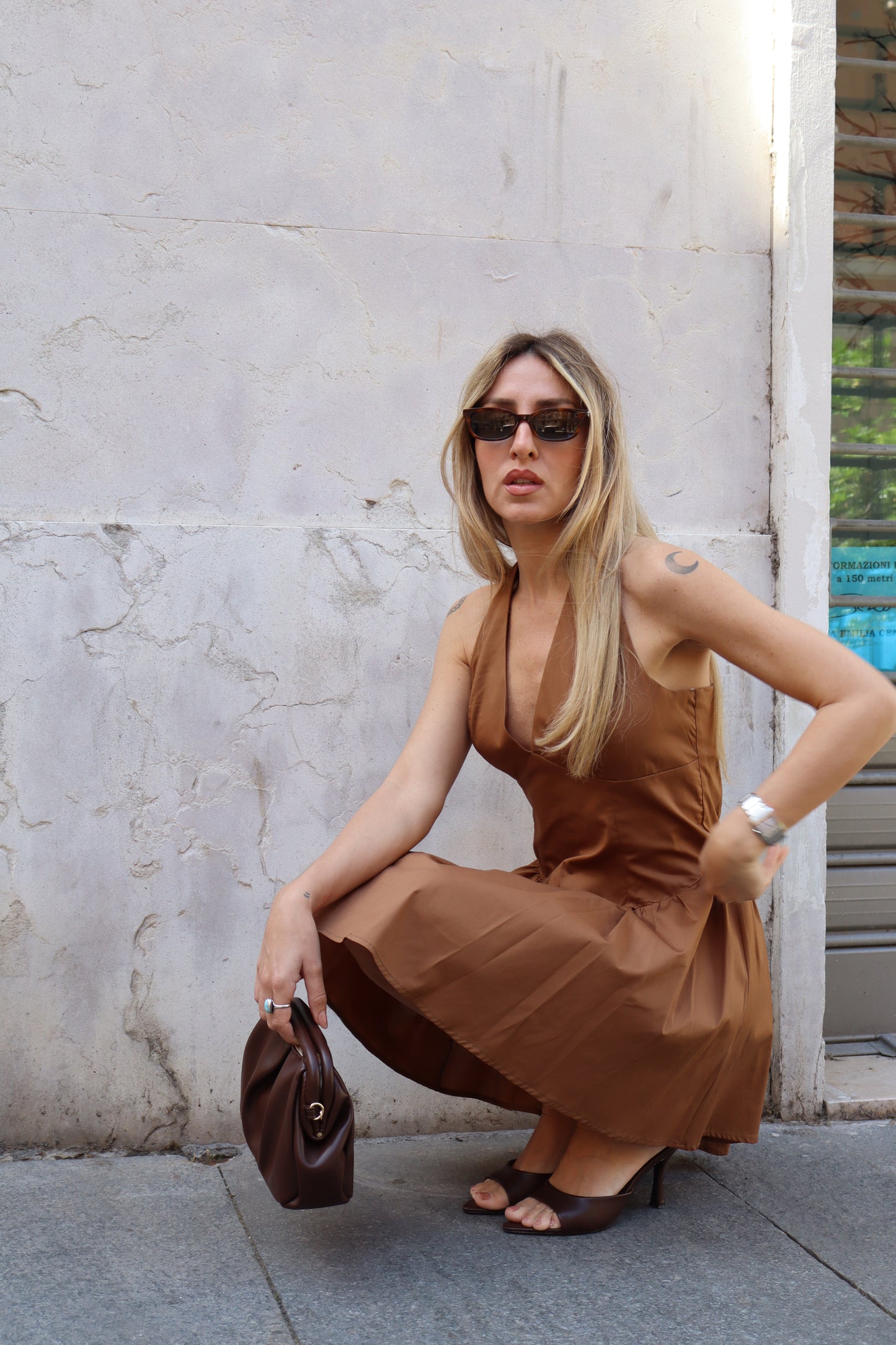 ABITO IN COTONE CAMEL