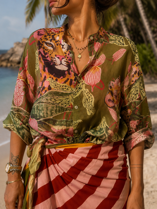 CAMICIA COLLO ALLA COREANA