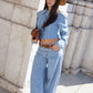 JEANS TAGLIO VIVO GLITTER