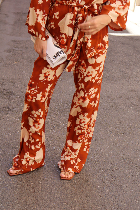 PANTALONE GAMBA AMPIA ABSTRACT