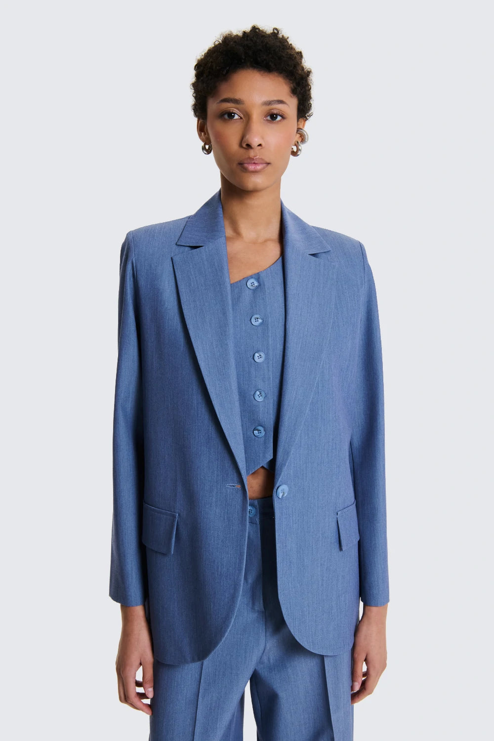 BLAZER MONOPETTO DENIM