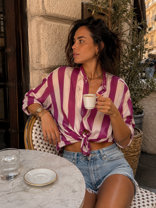 CAMICIA COLLO ALLA COREANA