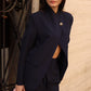 BLAZER ALLACCIATURA ASSIMMETRICA BLU