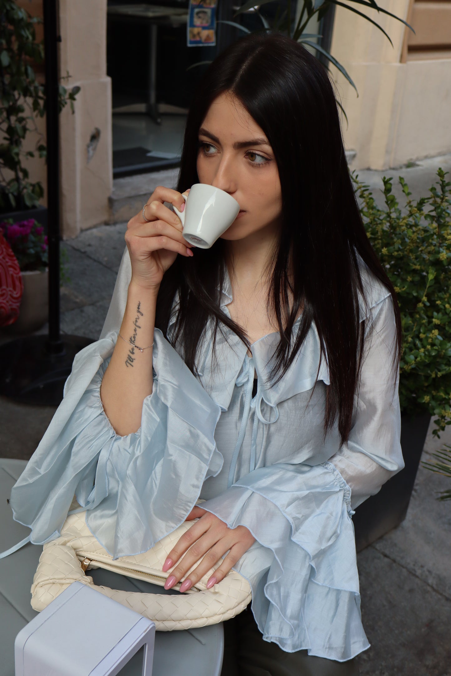 CAMICIA IN MUSSOLA CON ROUGE