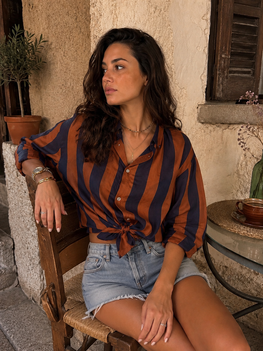 CAMICIA COLLO ALLA COREANA