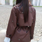 TRENCH CORTO CON STRASS