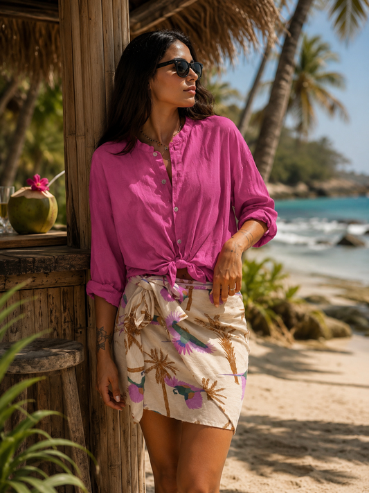 CAMICIA COLLO ALLA COREANA