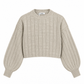 MAGLIONE CROP CON MANICA AMPIA