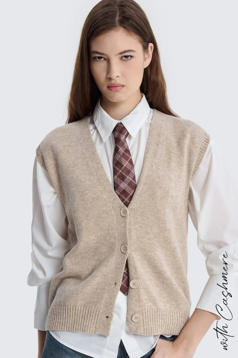 GILET IN MAGLIA CON BOTTONI