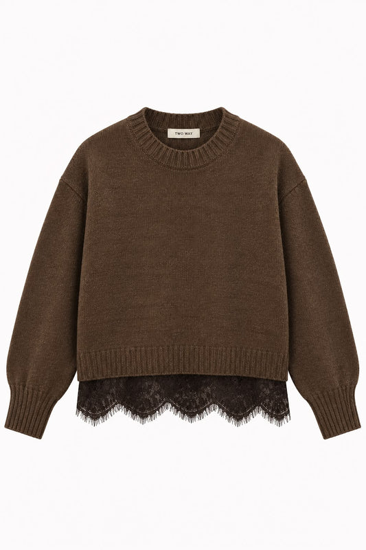 MAGLIONE CON PIZZO