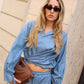 CAMICIA EFFETTO DENIM