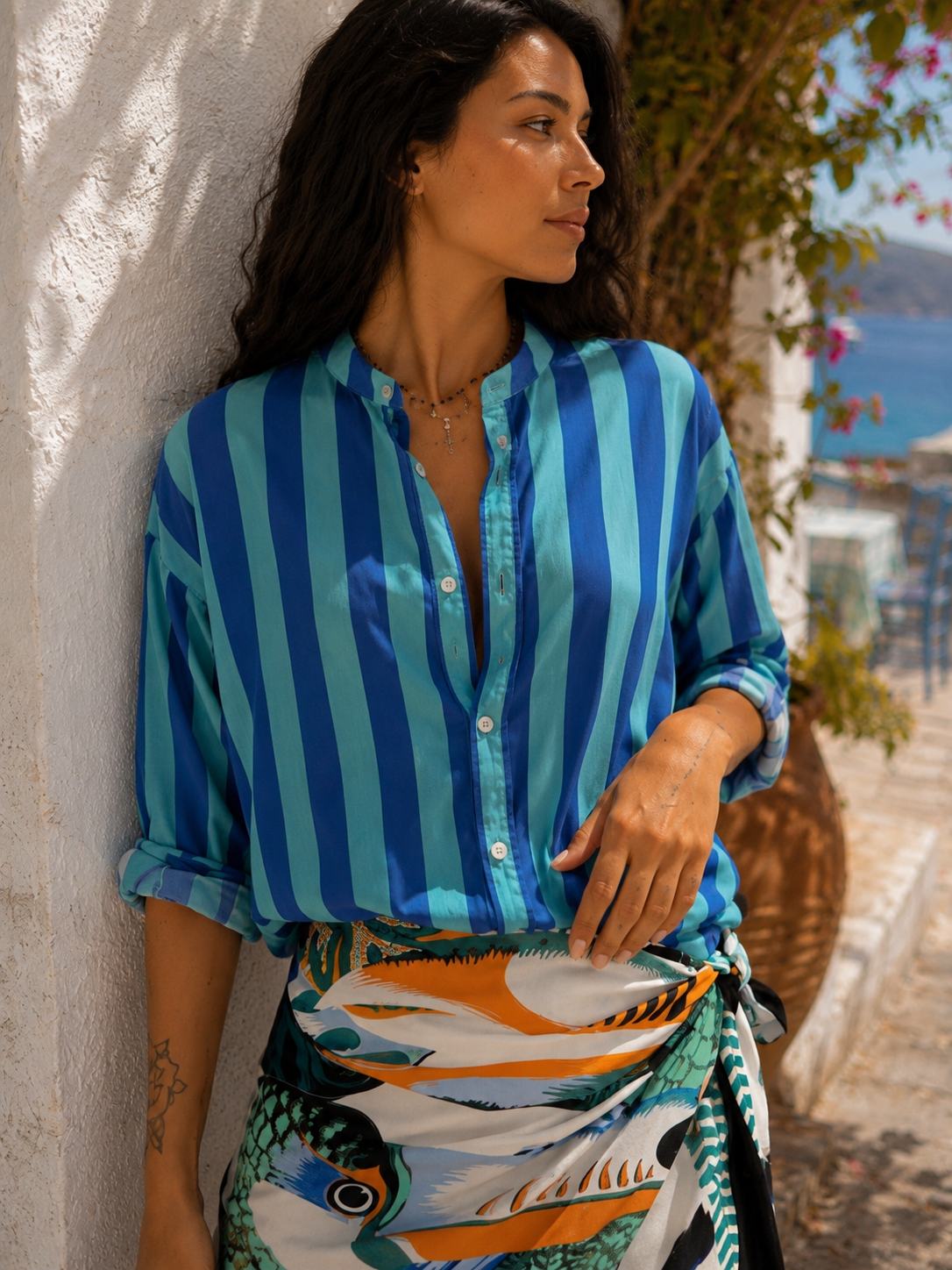 CAMICIA COLLO ALLA COREANA