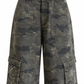 BERMUDA MILITARE CARGO CON STRASS