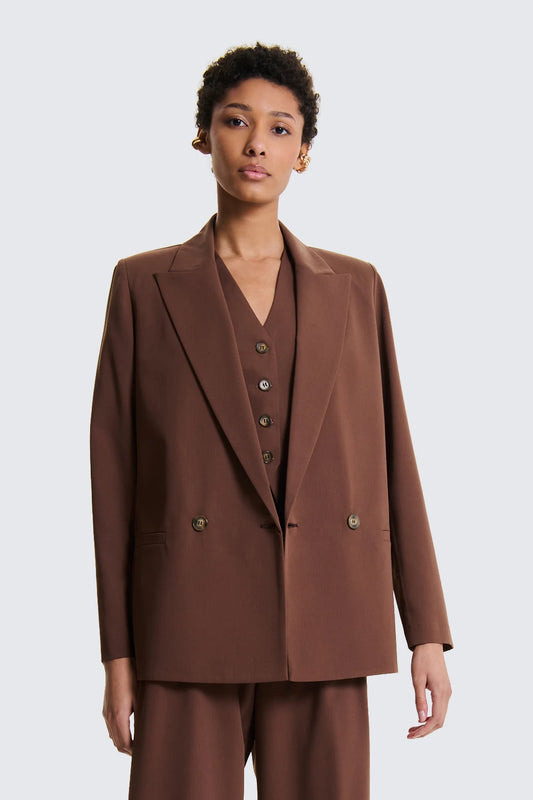 BLAZER SPIGATO DOPPIOPETTO MORO