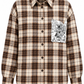 CAMICIA CHECK CON TASCA PAILLETTES
