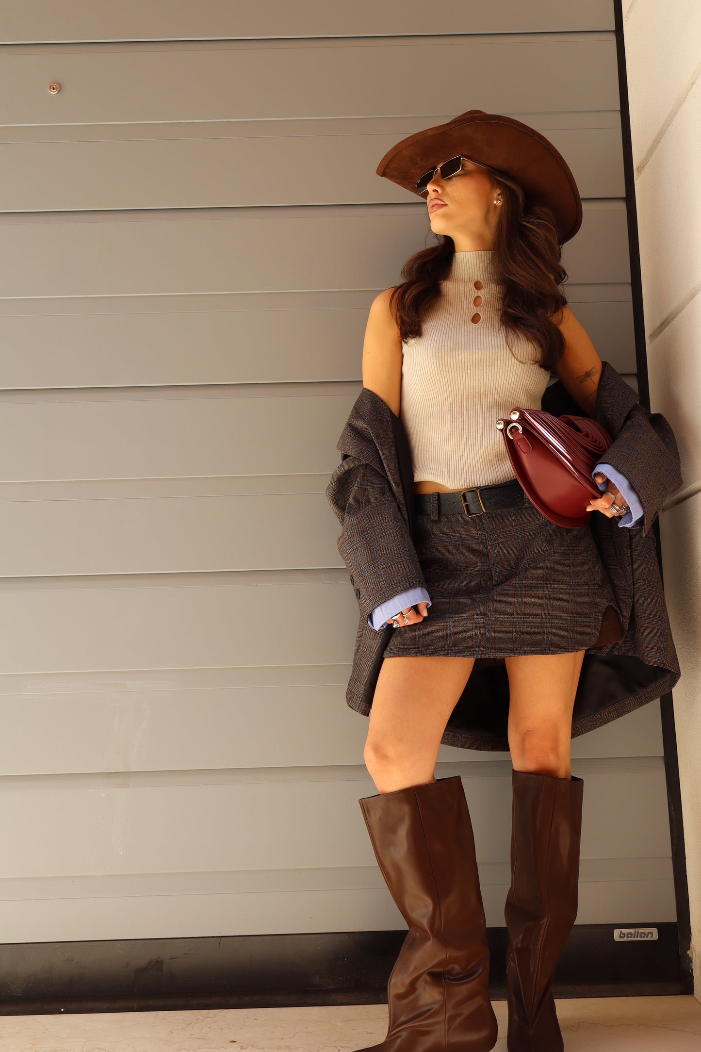 PANTA GONNA CON CINTURA