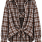 CAMICIA CHECK CON REGGISENO