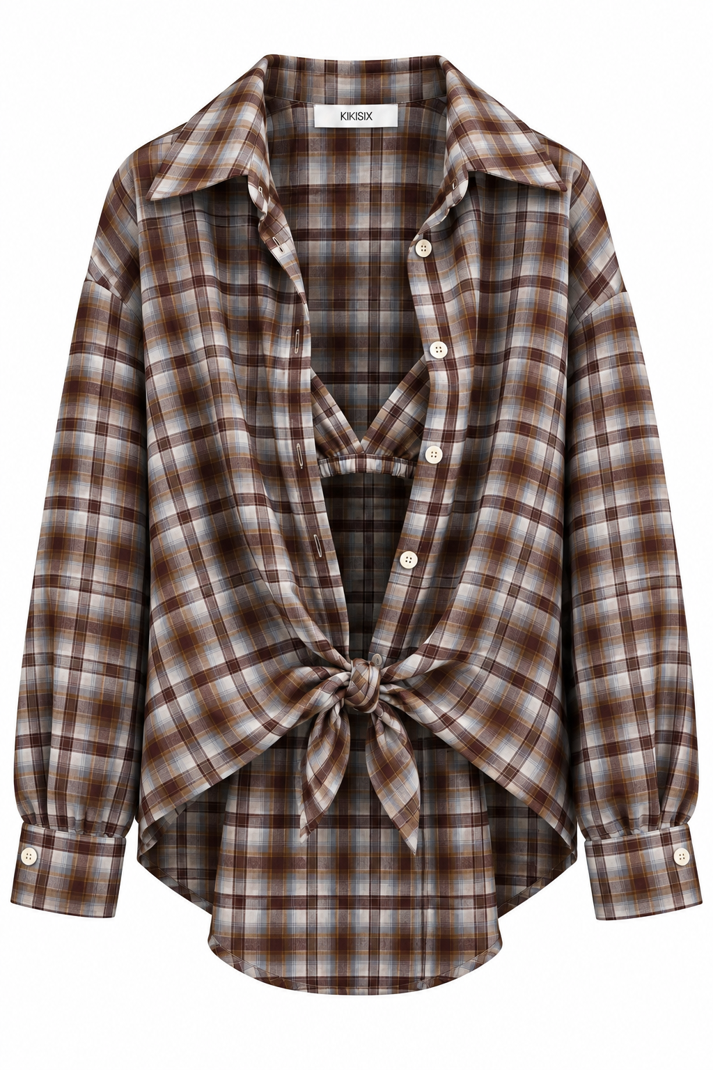 CAMICIA CHECK CON REGGISENO