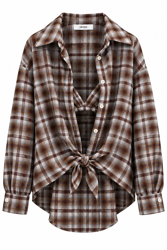 CAMICIA CHECK CON REGGISENO