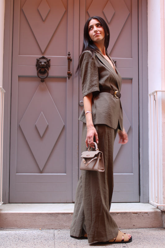 BLAZER MANICA CORTA MILITARY GREEN