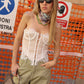 CORSETTO IN PIZZO PANNA