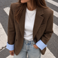 BLAZER CHECK CON CAMICIA MANICA