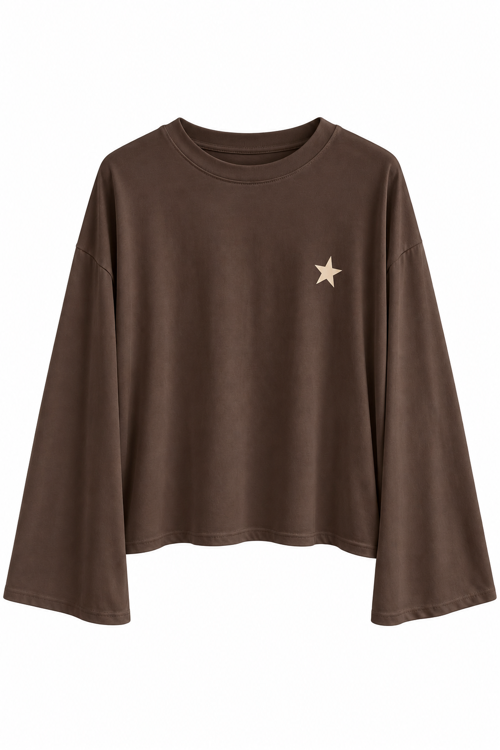MAGLIA MANICA A CAMPANA CON STELLA