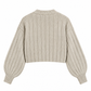 MAGLIONE CROP CON MANICA AMPIA